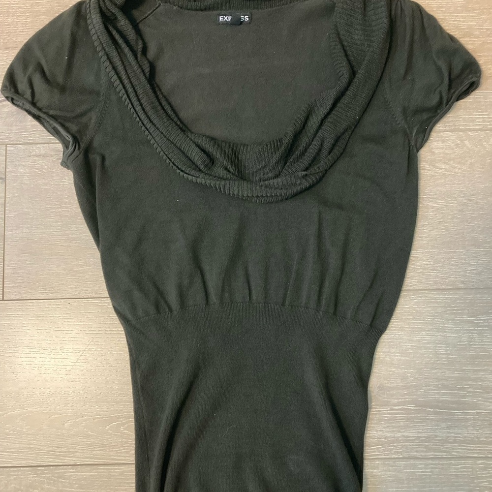 Olive green top
